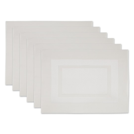 DII® Natural Double Frame Placemats, 6ct.